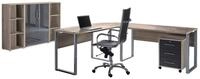 BMG M&ouml;bel B&uuml;rom&ouml;bel-Set Office Edition Set 2, (B&uuml;ro Set, 5 tlg., Fronten...