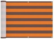 vidaXL Balkonsichtschutz Balkonsichtschutz Orange und Braun 75 x 200 cm (1-St)