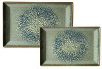 Ritzenhoff & Breker Servierplatte Verde Servierplatten-Set 2er Set, Steinzeug,
