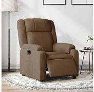 vidaXL Relaxsessel, Relaxsessel Elektrisch Braun Stoff