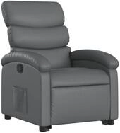 vidaXL Sessel Relaxsessel mit Aufstehhilfe Grau Kunstleder (1-St)