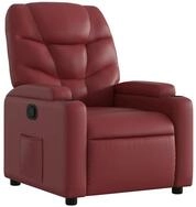 vidaXL Sessel Relaxsessel Weinrot Kunstleder (1-St)