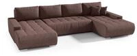 Fun M&ouml;bel Wohnlandschaft Sofa mit Schlaffunktion VOGAR in Stoff, inkl....