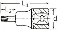 Stahlwille Steckschl&uuml;ssel 54TX Schraubendrehereins&auml;tze 1/2 T25