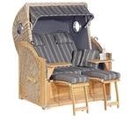 SonnenPartner Strandkorb SunnySmart Garten-Strandkorb Rustikal 500 PLUS TEAK...