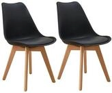 SVITA Esszimmerstuhl MATS (2er Set), K&uuml;chenst&uuml;hle, Holz, mit Lehne,...