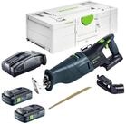 FESTOOL Akku-Recipros&auml;ge RSC 18 EB-Basic 18 V Brushless + 2x Akku 4,0 Ah +