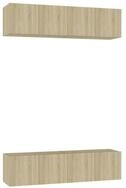 vidaXL TV-Schrank TV-Schr&auml;nke 4 Stk. Sonoma-Eiche 60x30x30 cm Holzwerkstoff...