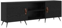vidaXL TV-Schrank TV-Schr&auml;nk Schwarz Eichen-Optik 150 x 30 x 50 cm...