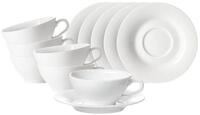 Ritzenhoff & Breker Tasse Ostfriese Teetassen mit Untertassen 100 ml 6er Set,...
