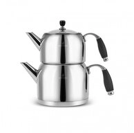 Karaca Teekanne Karaca Stella Edelstahl-Teekannen-Set, 3L, Induktionsgeeignet, 2 l