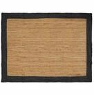 vidaXL Teppich Bereichsteppiche Dunkelgrau 160 x 230 cm Jute