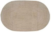 vidaXL Teppich Bereichsteppiche Wei&szlig; 205 x 305 cm Jute