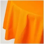 Homescapes Tischdecke Runde Tischdecke orange &ndash; 178 cm, 100% Baumwolle...