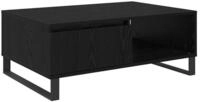 vidaXL Couchtisch Couchtisch Schwarz Eichen-Optik 90 x 60 x 35 cm Holzwerkstoff