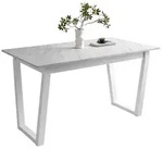 Lookway Esstisch ARTON II ausziehbarer Tisch 140 cm, Breite: 140-195 wei&szlig;