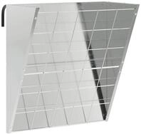 vidaXL Futterspender H&auml;ngender Heufutterspender Silber 61 x 33 x 66 cm