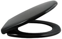 spirella WC-Sitz EASY CLIP, Premium Toilettendeckel aus Duroplast, Edelstahl