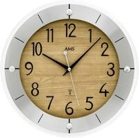 AMS Funkwanduhr (Quarzuhr, Wanduhr, Made in Germany, Wohnzimmer, K&uuml;che,