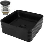 LuxeBath Waschbecken Waschtisch Aufsatzwaschbecken aus Keramik f&uuml;r Badezimmer /