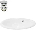 LuxeBath Waschbecken Waschtisch Aufsatzwaschbecken aus Keramik f&uuml;r Badezimmer /