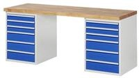 RAU Werkbank Rau Werkbank 7515A3, B2000xT700xH840mm, 12x Schublade-TA