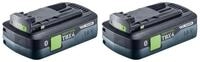 FESTOOL HighPower Akku Set 18V mit 2x Akku 4,0Ah HPC-ASI (205034) Bluetooth...