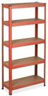 relaxdays Schwerlastregal 2 x Rotes Schwerlastregal zum Stecken