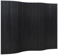 vidaXL Paravent, Raumteiler Schwarz 165x250 cm Bambus