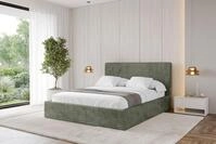 ALTDECOR Polsterbett ALOVA (Polsterbett mit Bettkasten und Lattenrost, Boxbett...