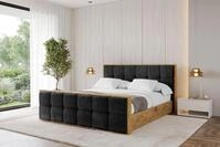 ALTDECOR Polsterbett ENZO7-Z (Polsterbett mit Bettkasten und Lattenrost,...