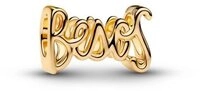 Pandora Charm-Einh&auml;nger PANDORA Moments Slide-Charm Besos, IP Gold