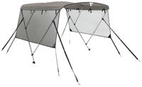 vidaXL Bodenschutzplane 3-Bow Bimini-Top mit Mesh-Seitenteilen...
