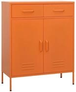 vidaXL Aktenschrank Lagerschrank Orange 80x35x101,5 cm Stahl (1-St)