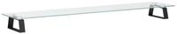 vidaXL Monitorst&auml;nder Monitorst&auml;nder Schwarz 100x20x8 cm Hartglas und Metall