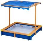 TEAMSON&trade; KIDS&nbsp; &nbsp; Sandkasten aus Holz mit Sonnendach und Sitzfl&auml;chen...