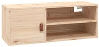vidaXL Regal Wandschrank 80x30x30 cm Massivholz Kiefer, 1-tlg.