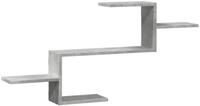 vidaXL Regal Wandregal Betongrau 104x15x49 cm Holzwerkstoff, 1-tlg.