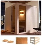 weka Sauna Halmstad 2, BxTxH: 194 x 177 x 199 cm, 68 mm, ohne Ofen