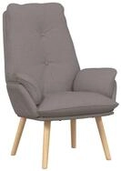 vidaXL Sessel Sessel Taupe 69 x 74 x 93 cm Stoff und Sperrholz (1-St)
