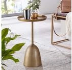 FINEBUY Beistelltisch FB82253 Sofatisch Metall &Oslash; 33 cm Tisch Wohnzimmertisch...