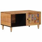 vidaXL Couchtisch Couchtisch Natur 80 x 50 x 40 cm Massivholz (1-St)
