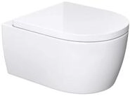 doporro Tiefsp&uuml;l-WC H&auml;nge WC Sp&uuml;lrandlos Wand-WC wandh&auml;ngend Softclose...