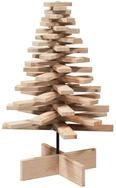 vidaXL K&uuml;nstlicher Weihnachtsbaum Weihnachtsbaum Holz zum Schm&uuml;cken 80 cm