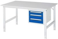 RAU Werkbank Arbeitstisch 1500x1000x760-1080 3xSchub M-Platte 22mm...
