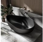 Bernstein Badewanne WAVE STONE 180 x 110 cm, Freistehende Badewanne Mineralguss