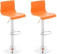 CLP Barhocker Hover Kunststoff (Set, 2er), h&ouml;henverstell- & drehbar