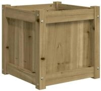 vidaXL Blumentopf Pflanzk&uuml;bel 40x40x40 cm Kiefernholz Impr&auml;gniert (1 St)