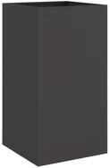 vidaXL Pflanzk&uuml;bel, Pflanzkasten Schwarz 42x38x75 cm Kaltgewalzter Stahl