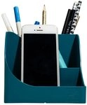EXACOMPTA Badorganizer 4x Stiftek&ouml;cher Pen Wave, Neo Deco - Bleu canard -...